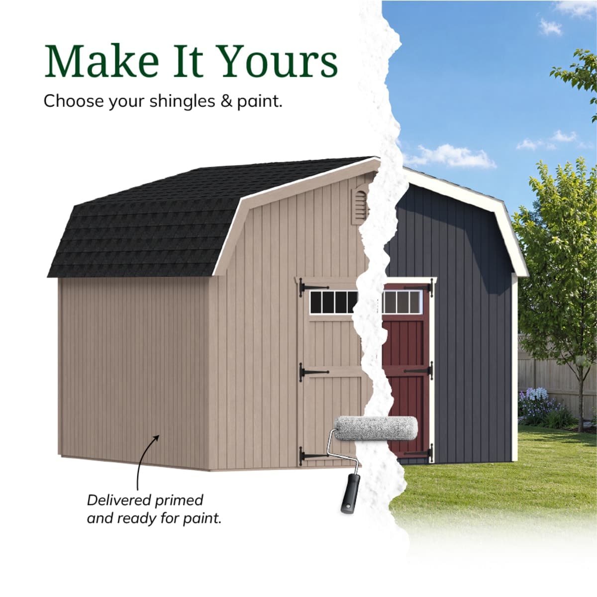 Colonial Woodbury Barn Shed