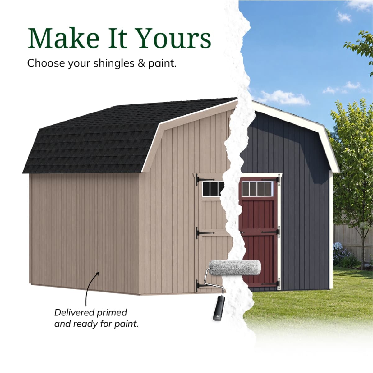 Colonial Woodbury Barn Shed
