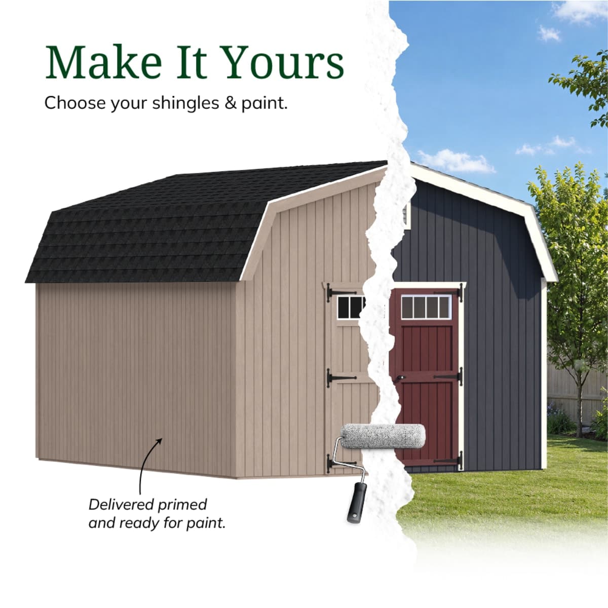 Colonial Woodbury Barn Shed
