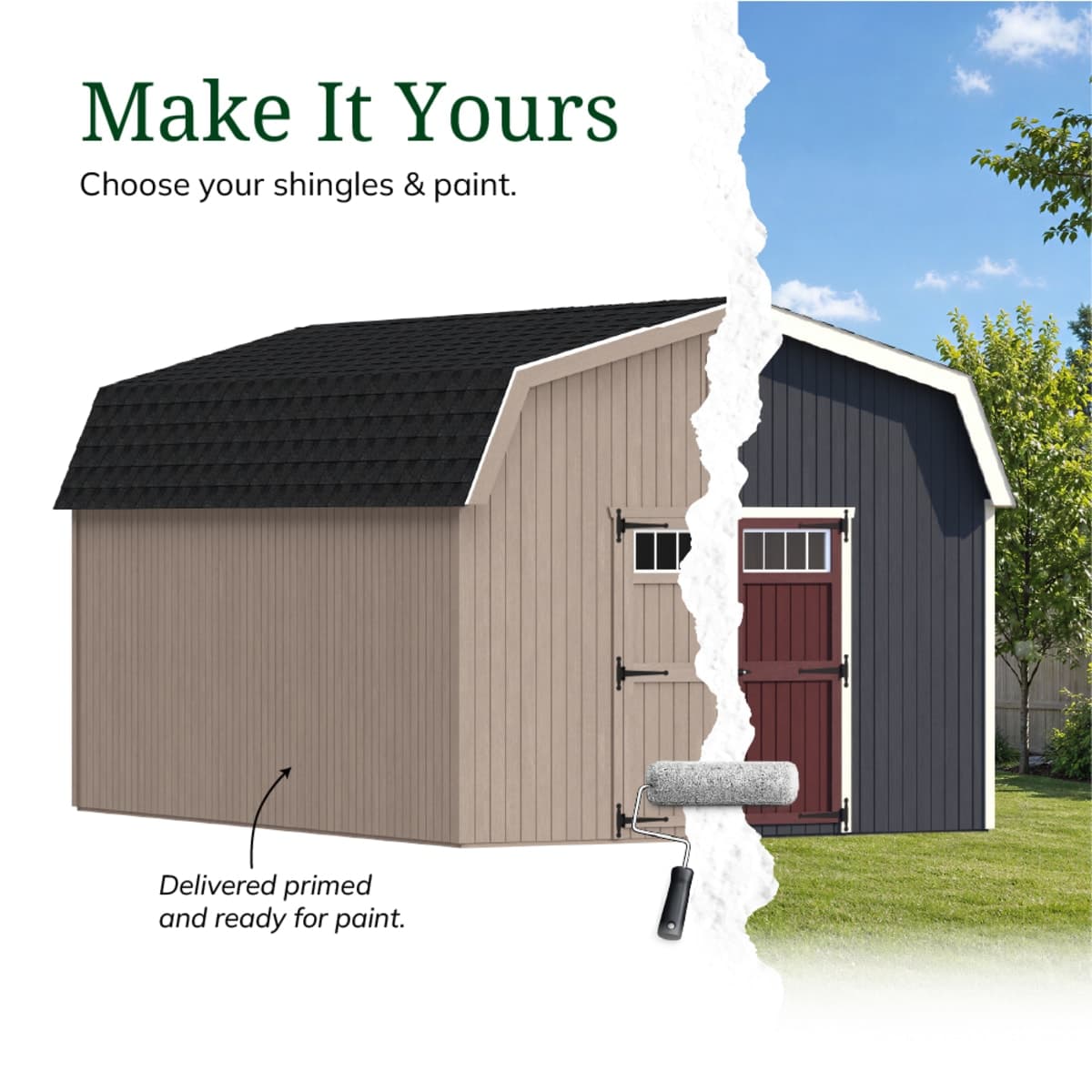 Colonial Woodbury Barn Shed