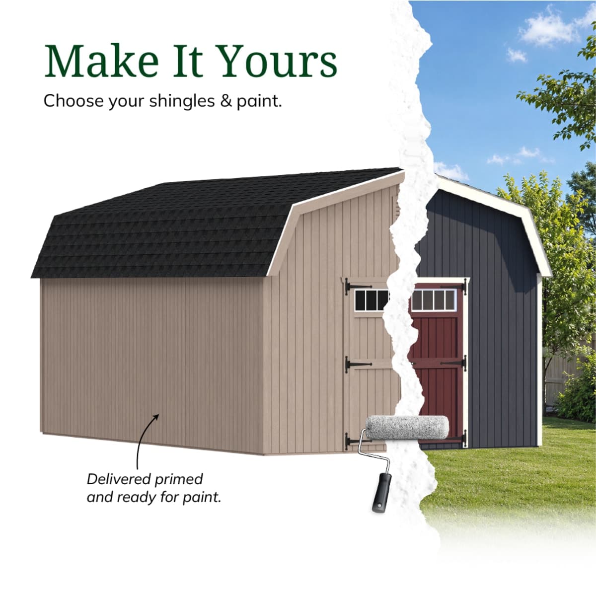 Colonial Woodbury Barn Shed
