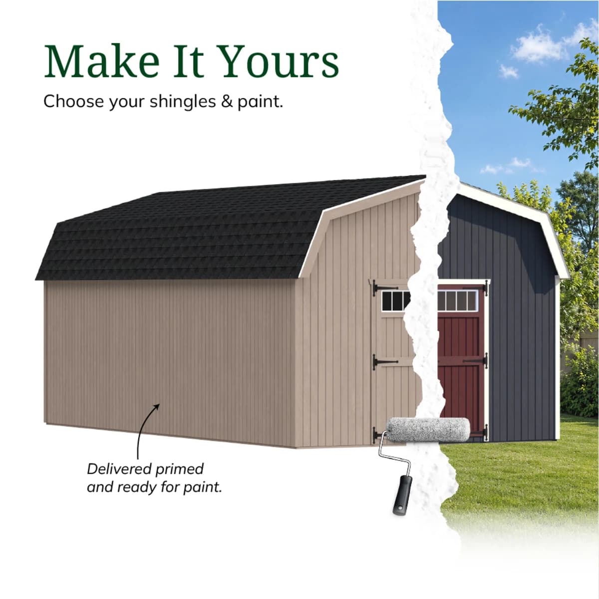 Colonial Woodbury Barn Shed