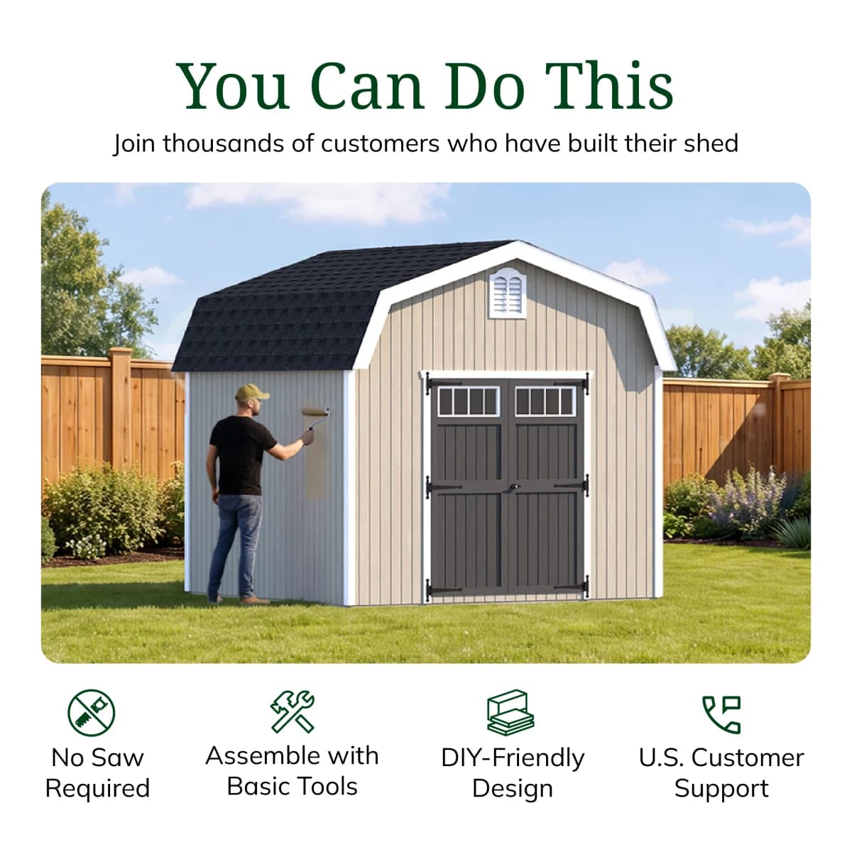 Colonial Woodbury Barn Shed