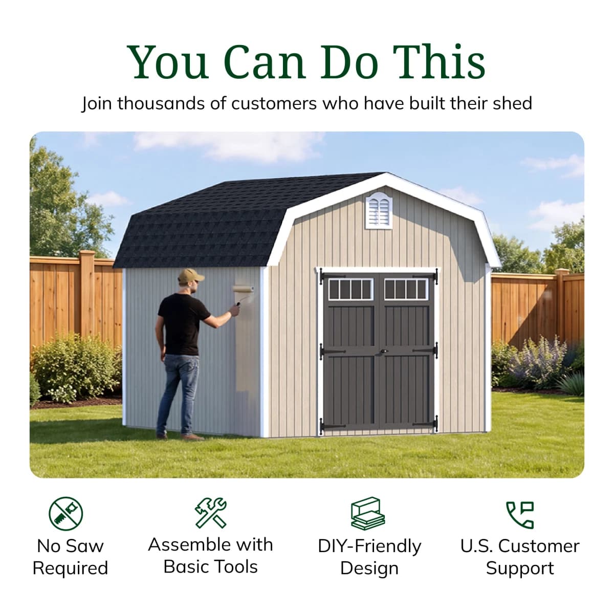 Colonial Woodbury Barn Shed