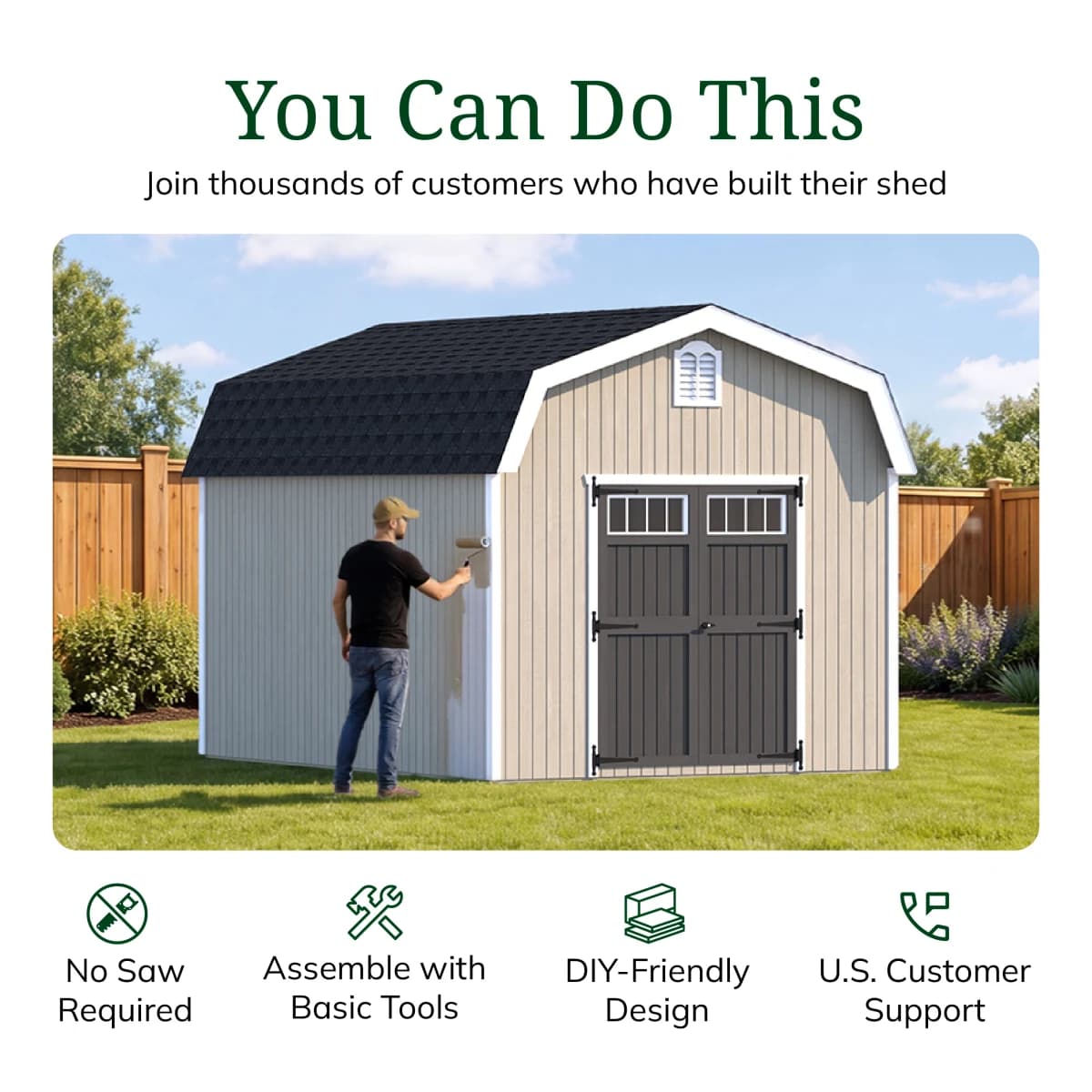 Colonial Woodbury Barn Shed