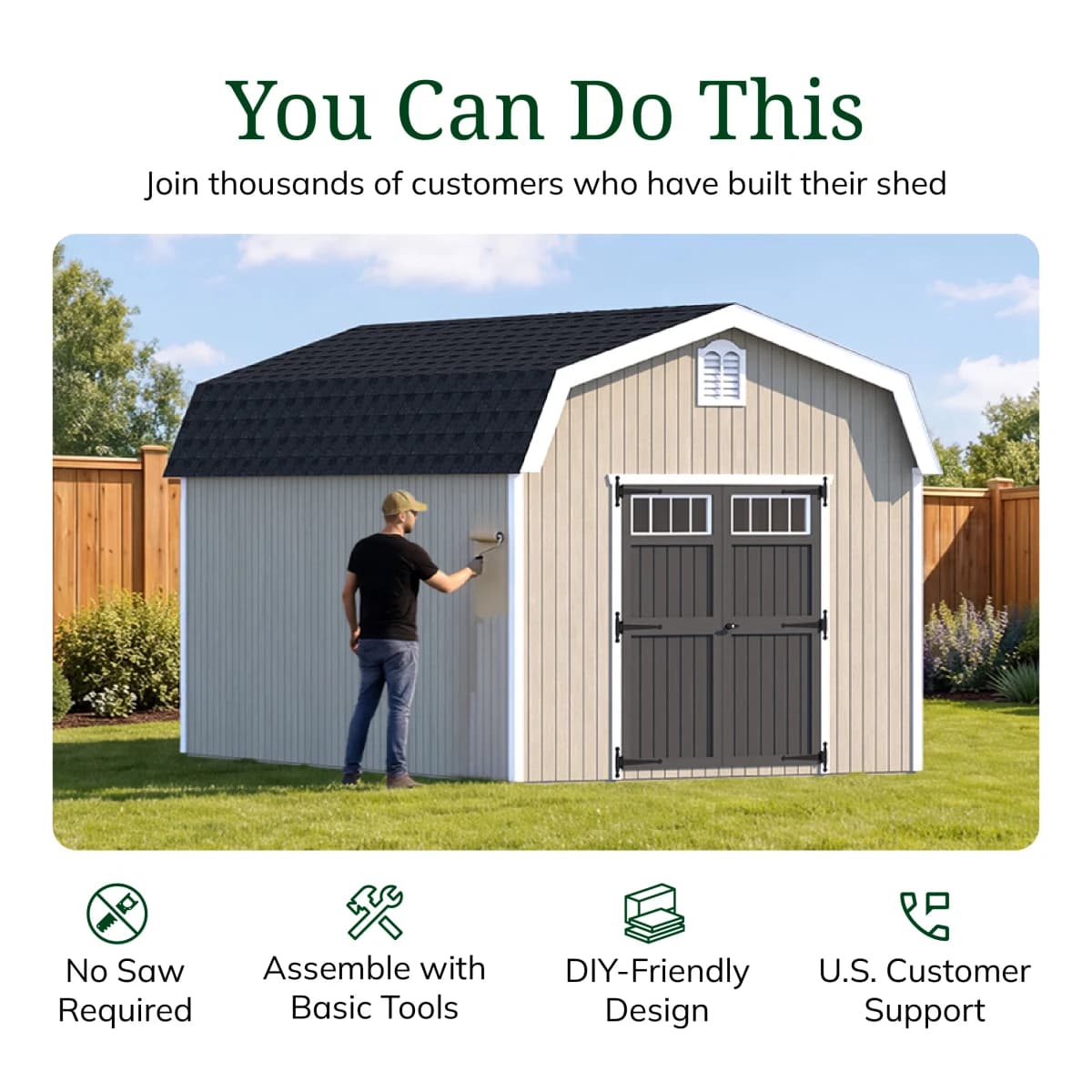 Colonial Woodbury Barn Shed