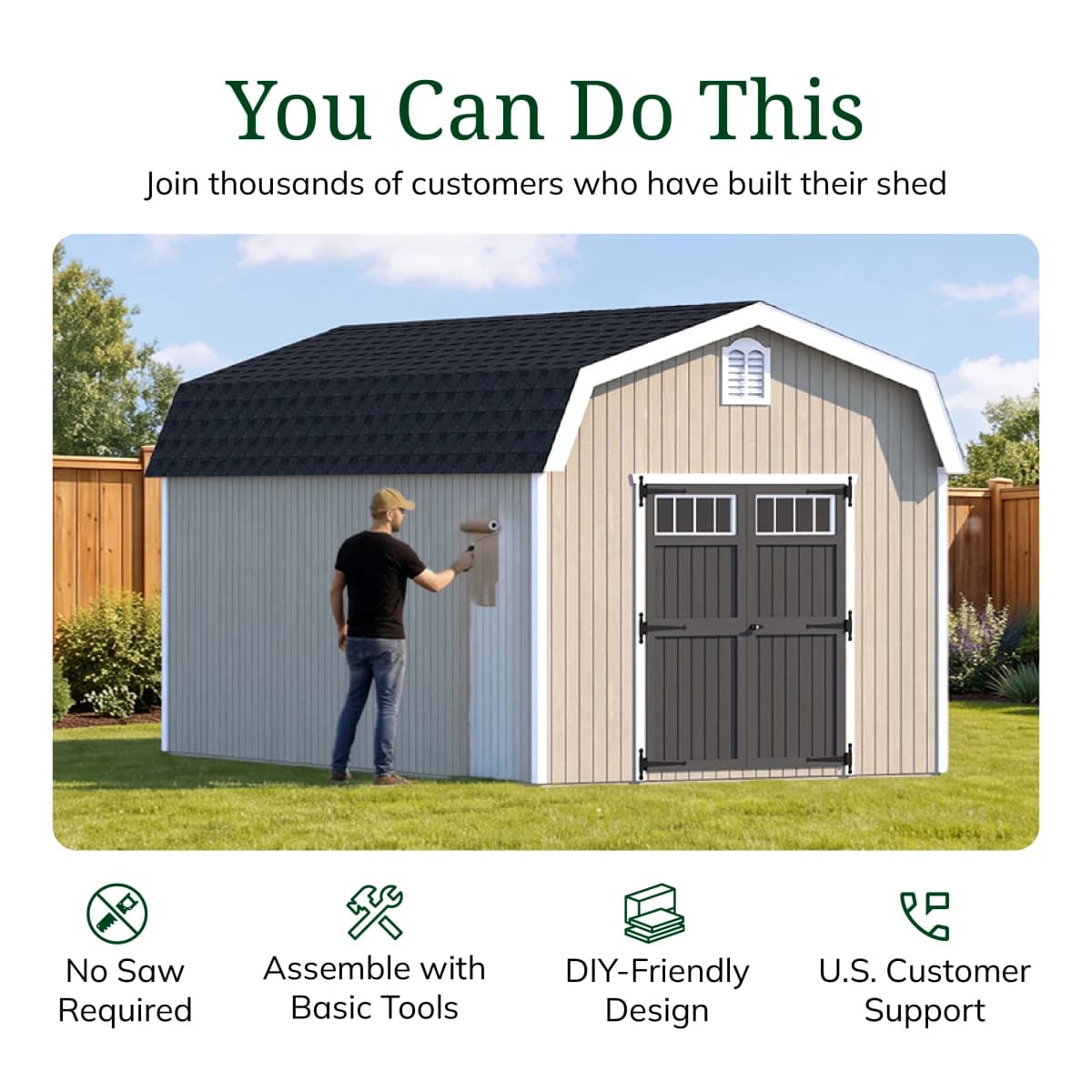 Colonial Woodbury Barn Shed