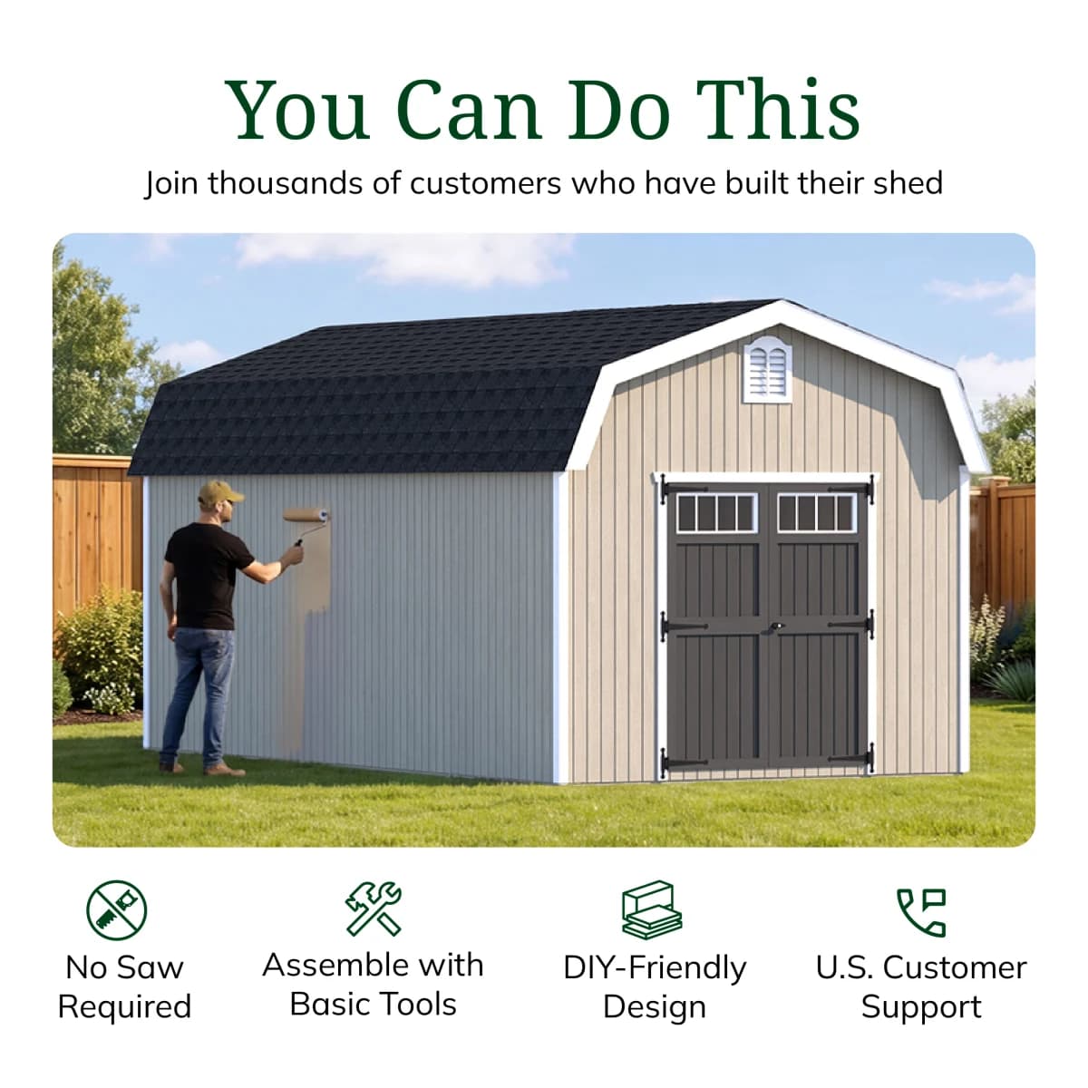 Colonial Woodbury Barn Shed