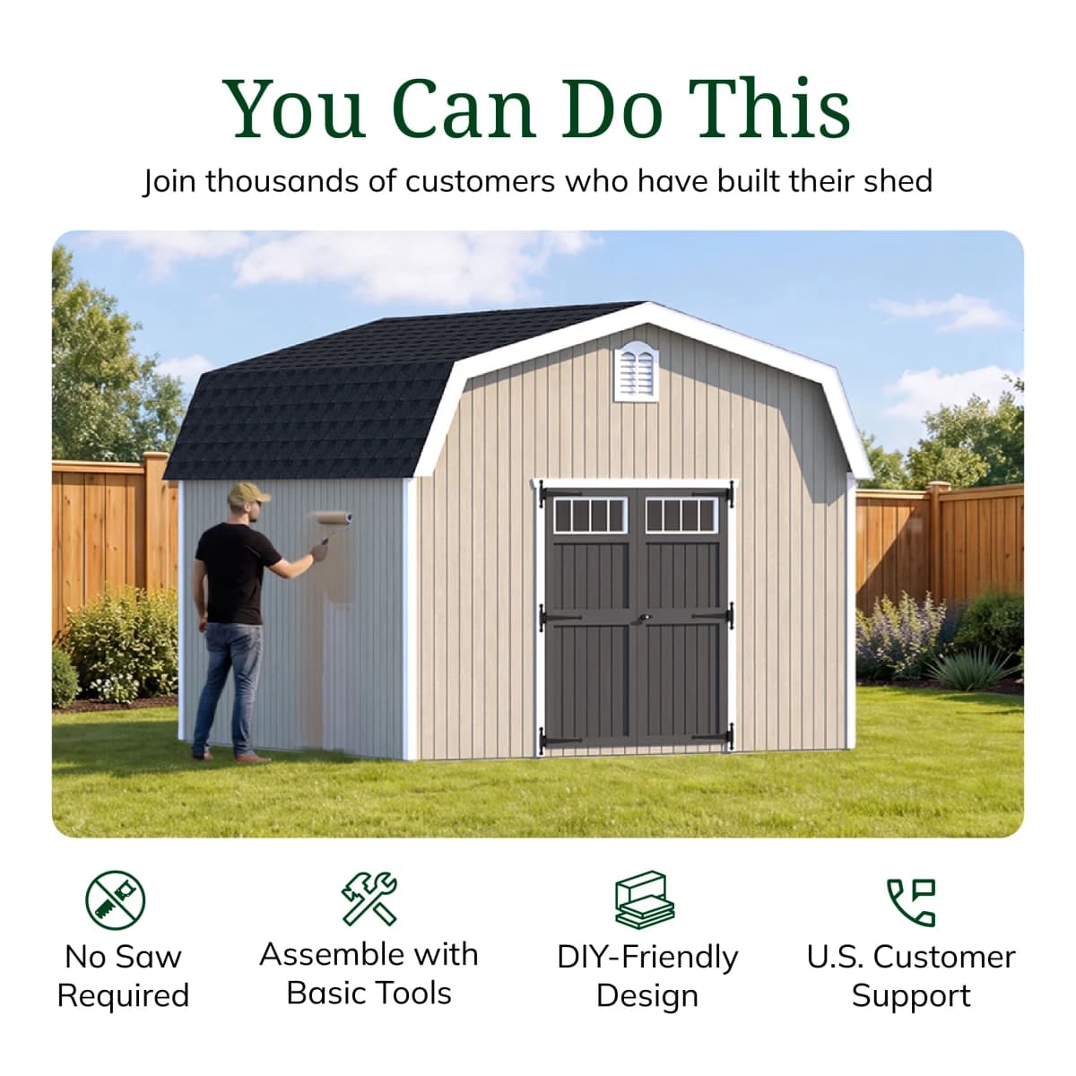 Colonial Woodbury Barn Shed