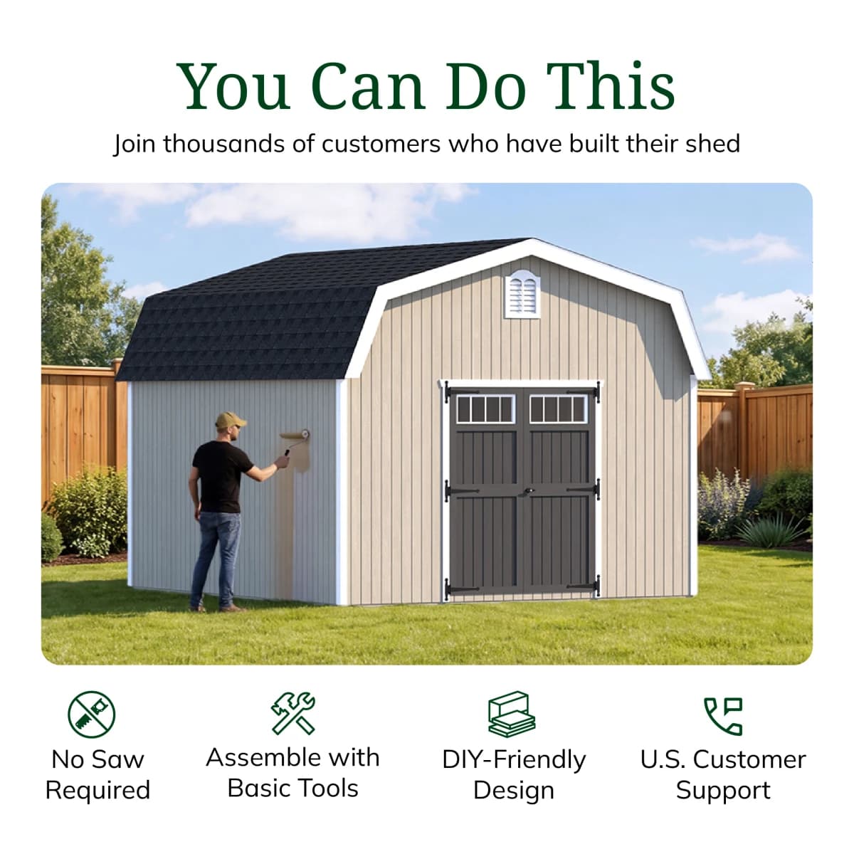 Colonial Woodbury Barn Shed