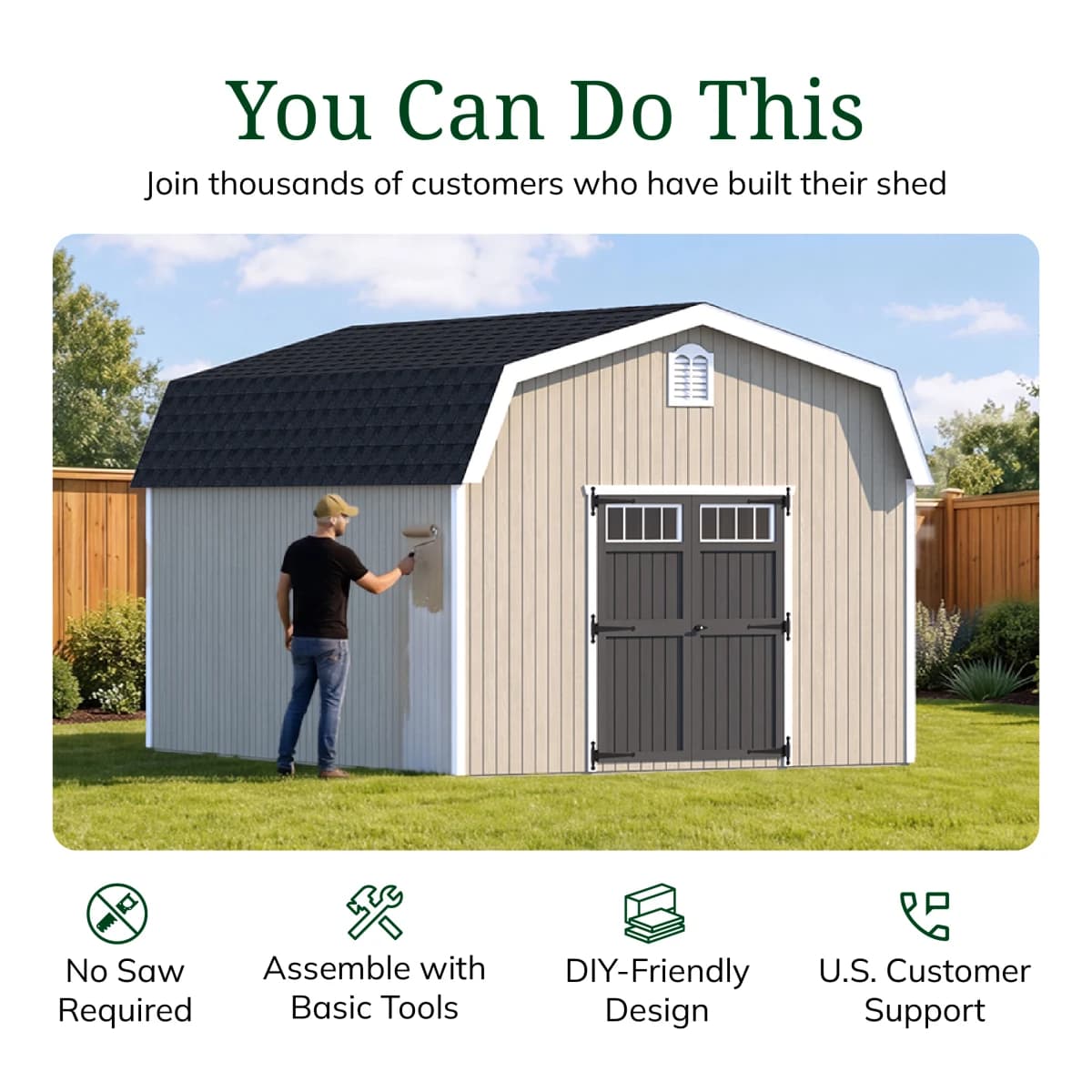 Colonial Woodbury Barn Shed