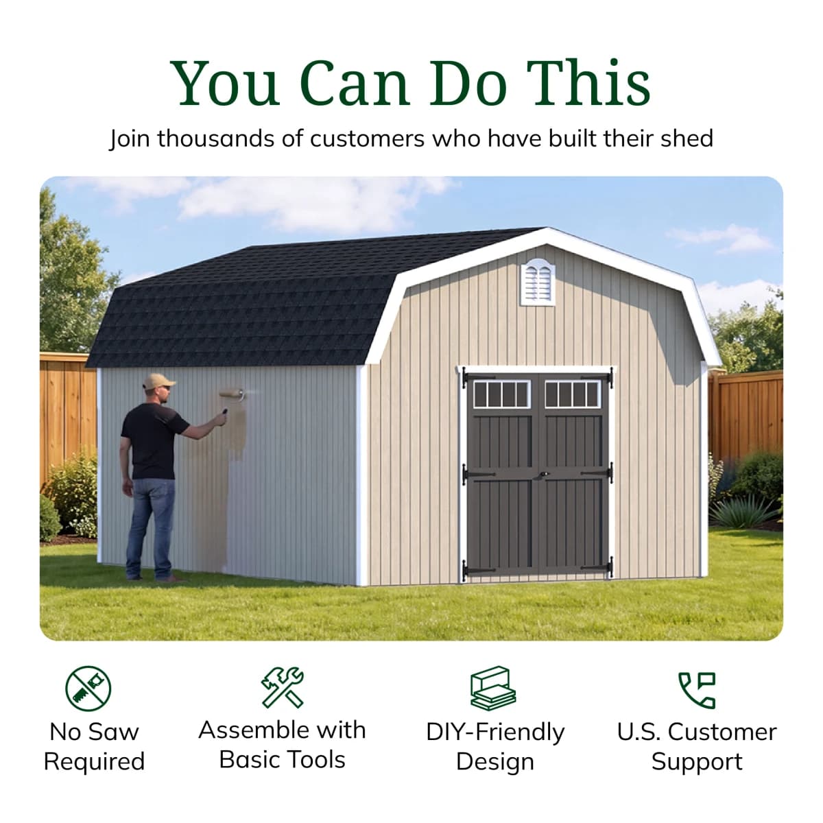 Colonial Woodbury Barn Shed