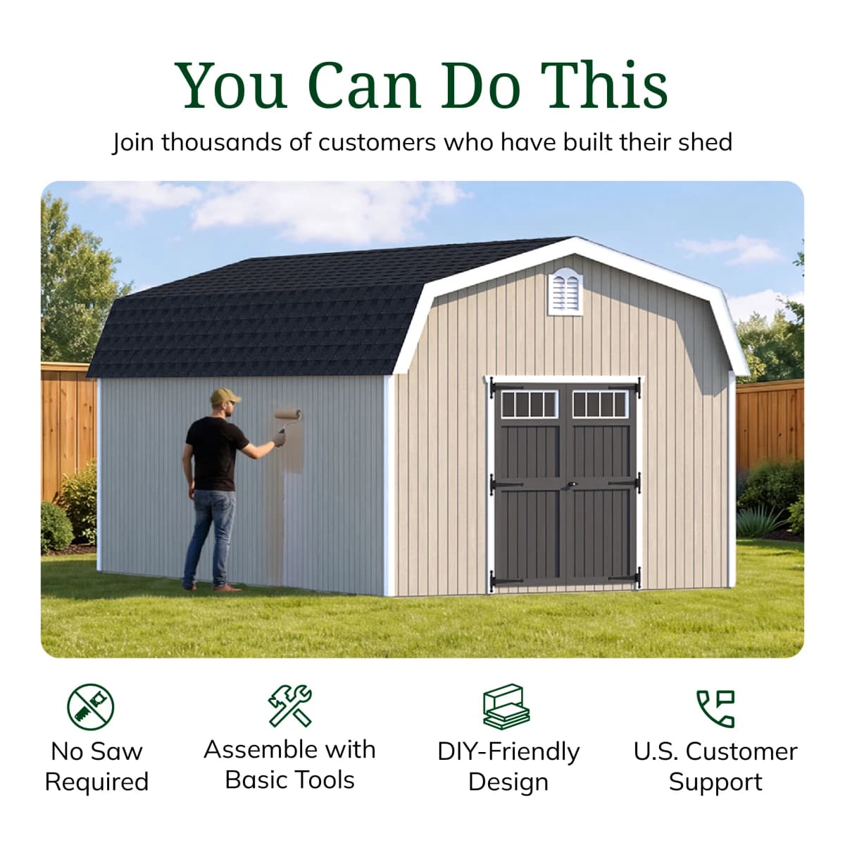 Colonial Woodbury Barn Shed