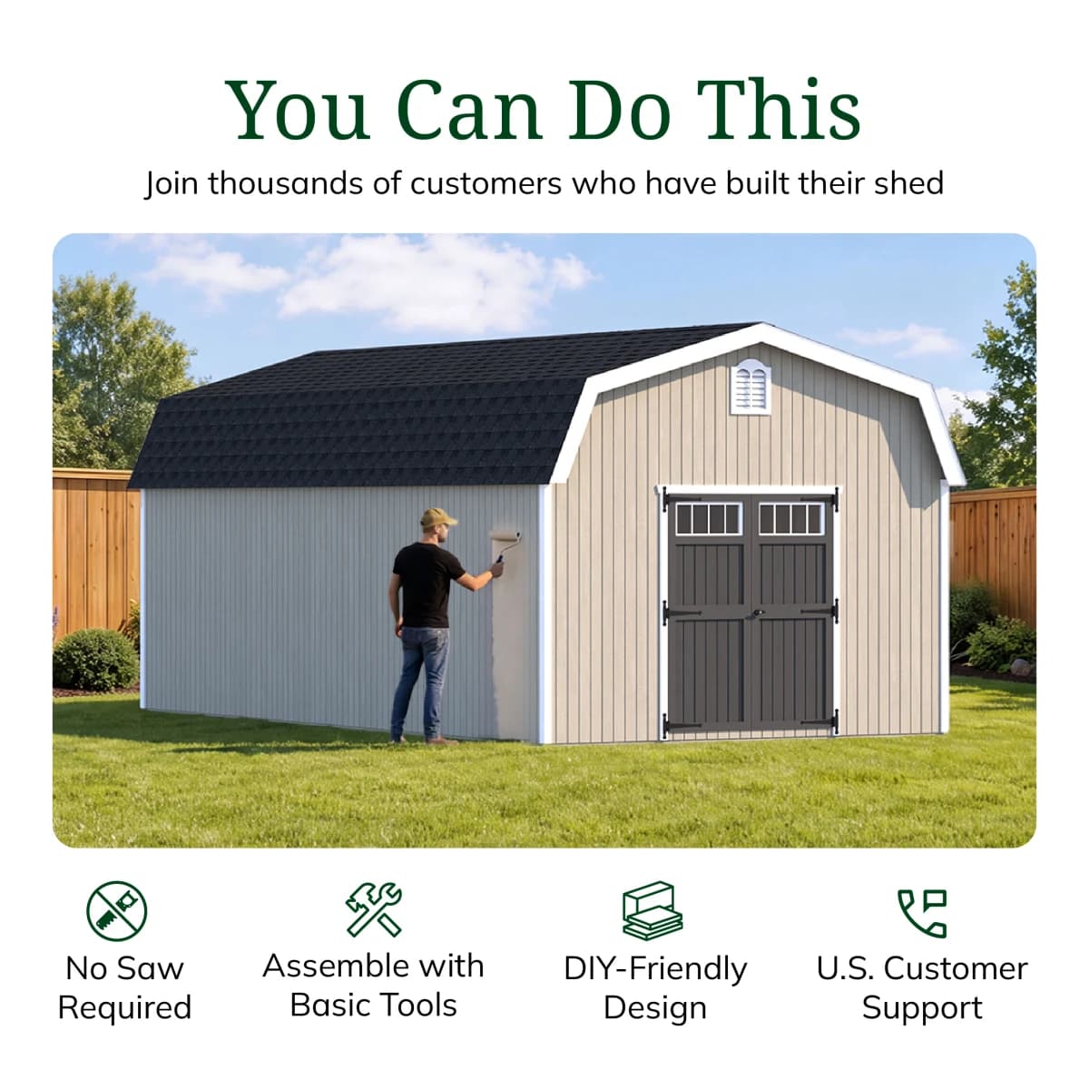 Colonial Woodbury Barn Shed