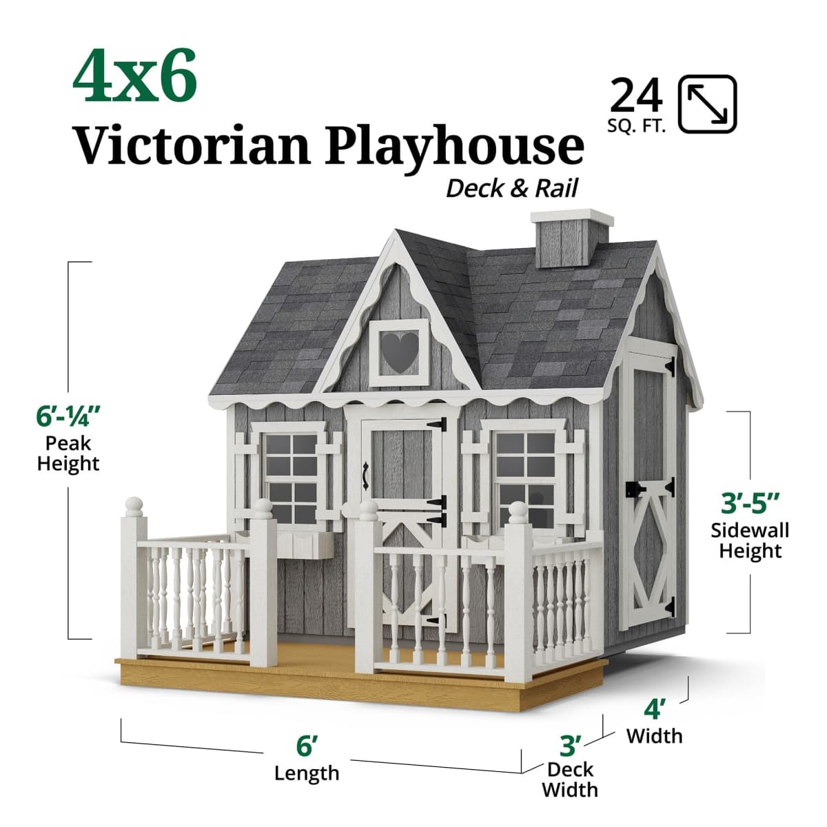 Victorian Playhouse dimensions