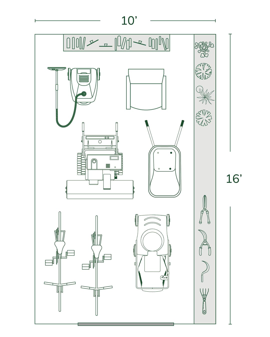 10x16 Storage Shed Size Guide