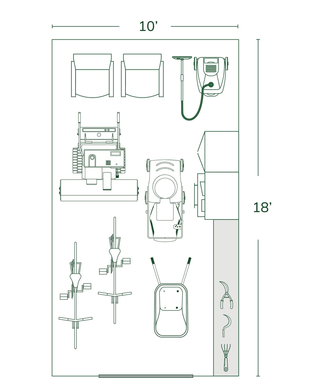 10x18 Storage Shed Size Guide