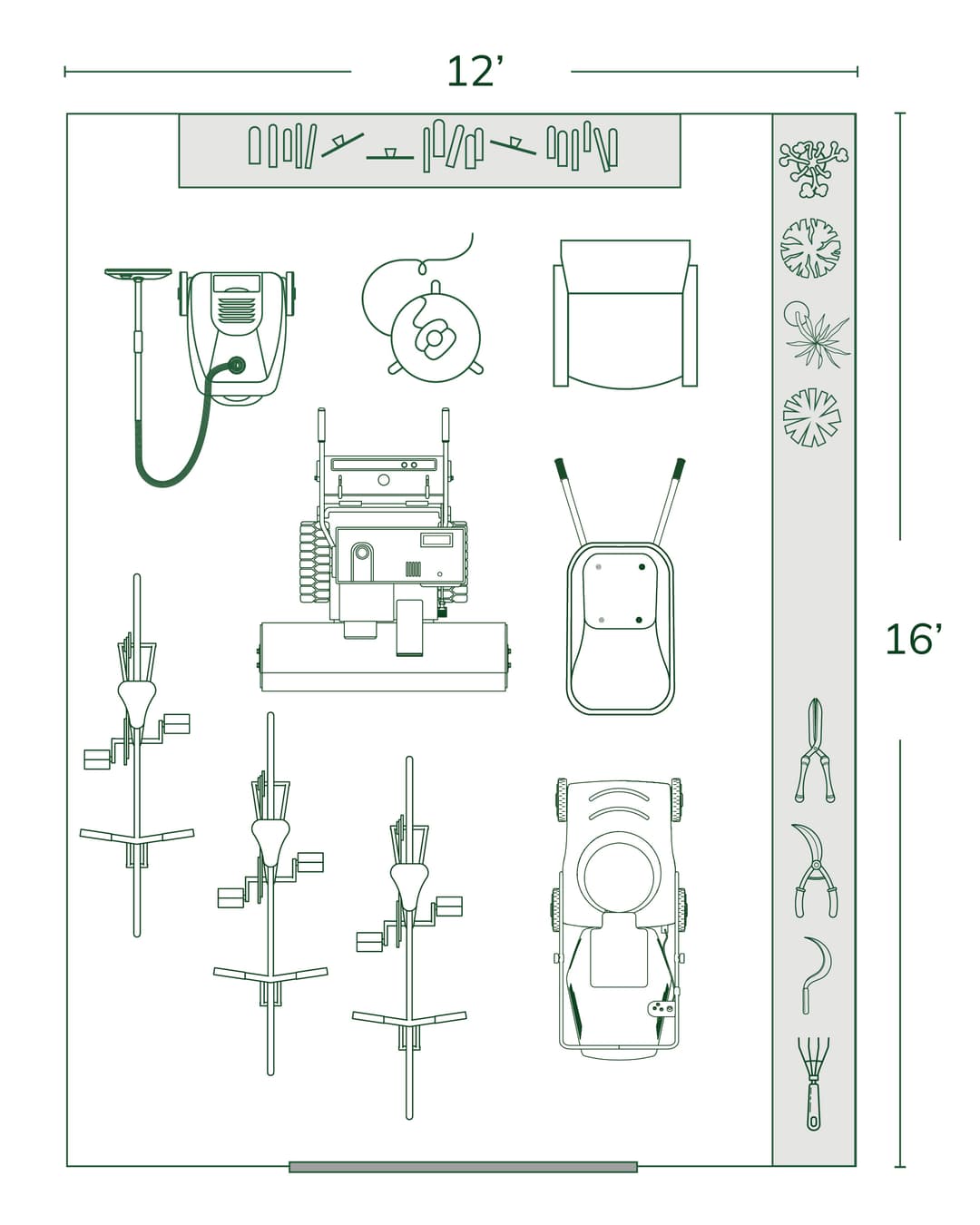 12x16 Storage Shed Size Guide