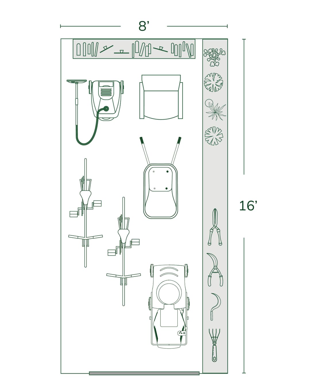 8x16 Storage Shed Size Guide