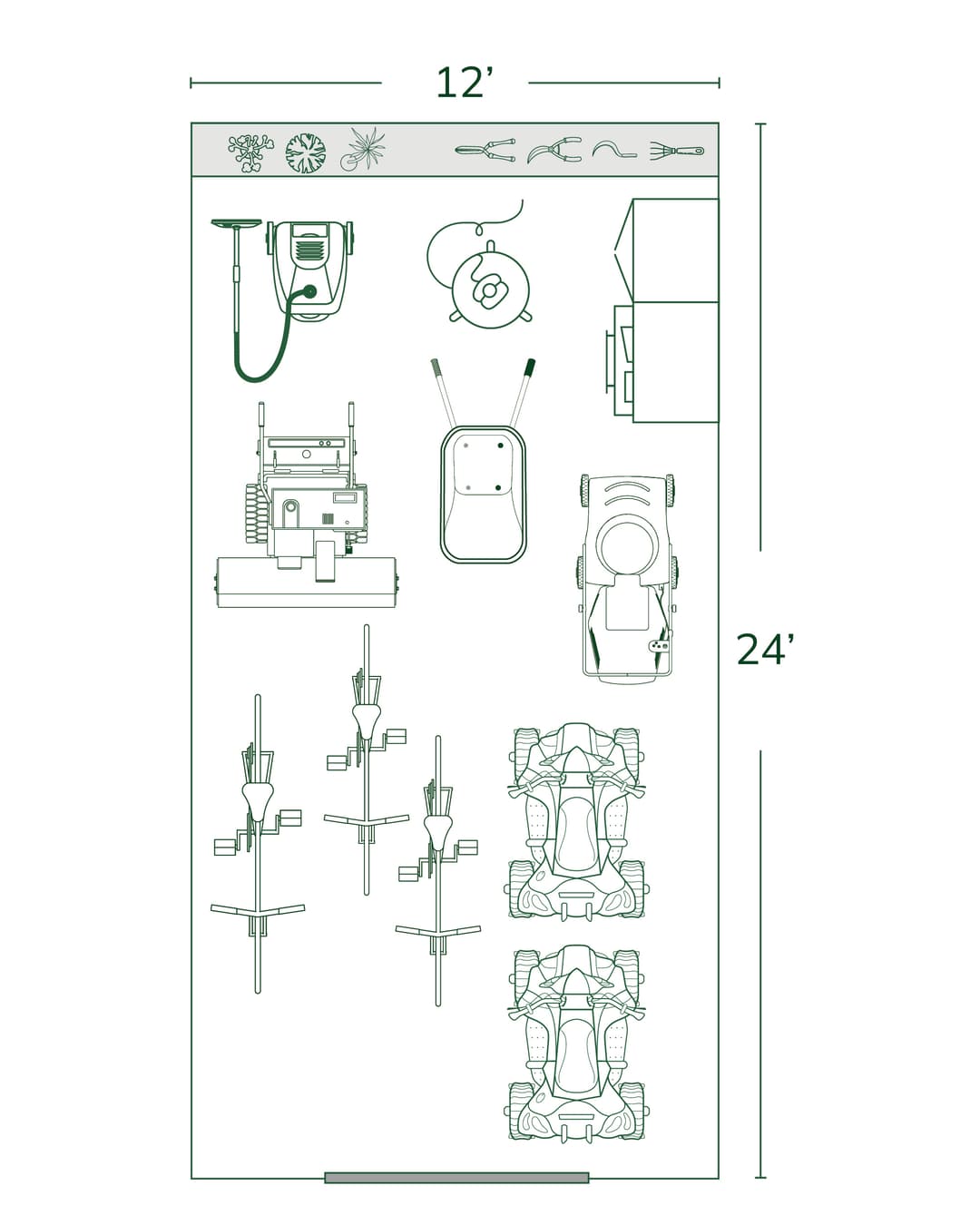 12x24 Storage Shed Size Guide