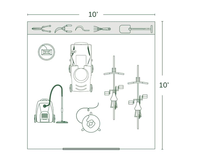 Shed Sizing 10x10 Shed | Durable Wood Storage Shed Kits | Little Cottage Co.
